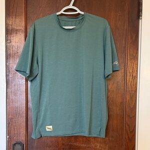 Tracksmith Session Short Sleeve Tee - Teal, Large